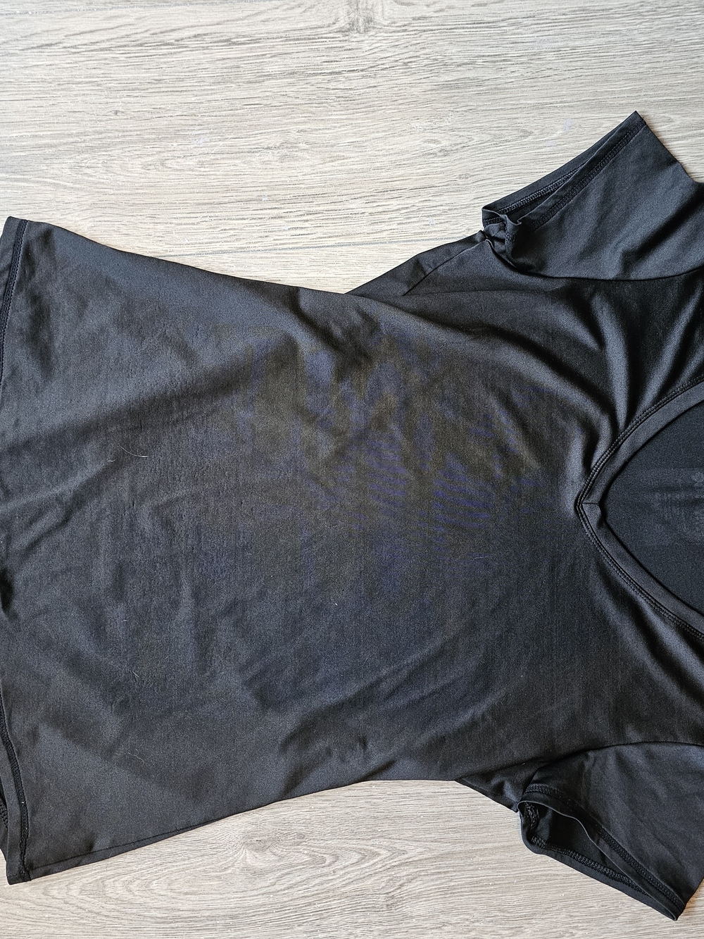 90 Degree By Reflex Black Scoop Neck Short Sleeve Tee